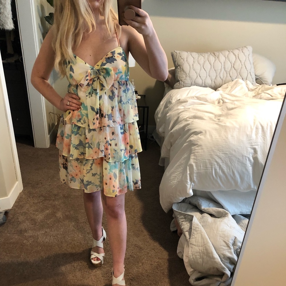Floral/layered dress